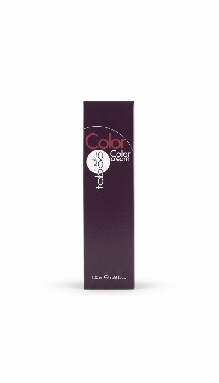 MAKE TABOO Color Cream Professionale 1:1 | Tinta Permanente con Schiaritura fino a 5 Toni | Copertura Totale Capelli Bianchi | 100ml | Gamma Nuance Completa