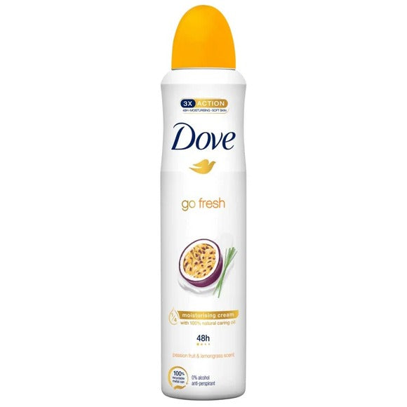 Dove Advanced Care Go Fresh Passion Fruit Spray 200ml – Deodorante Antitraspirante 72H con Pro-Ceramide Technology