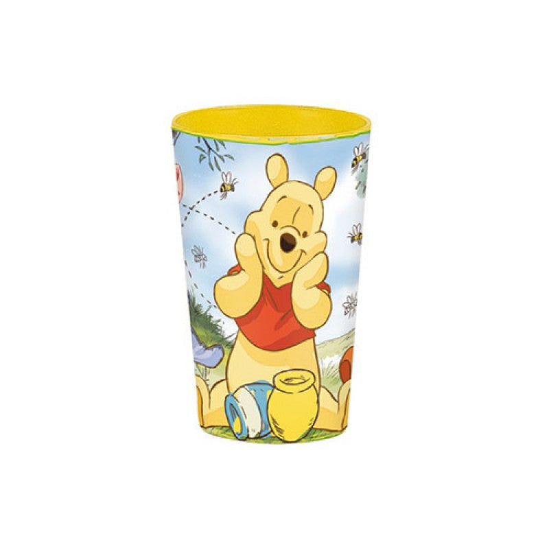 Bicchiere Winnie the Pooh Disney – In Plastica Resistente Senza BPA – Ideale per Pappa, Asilo e Merenda