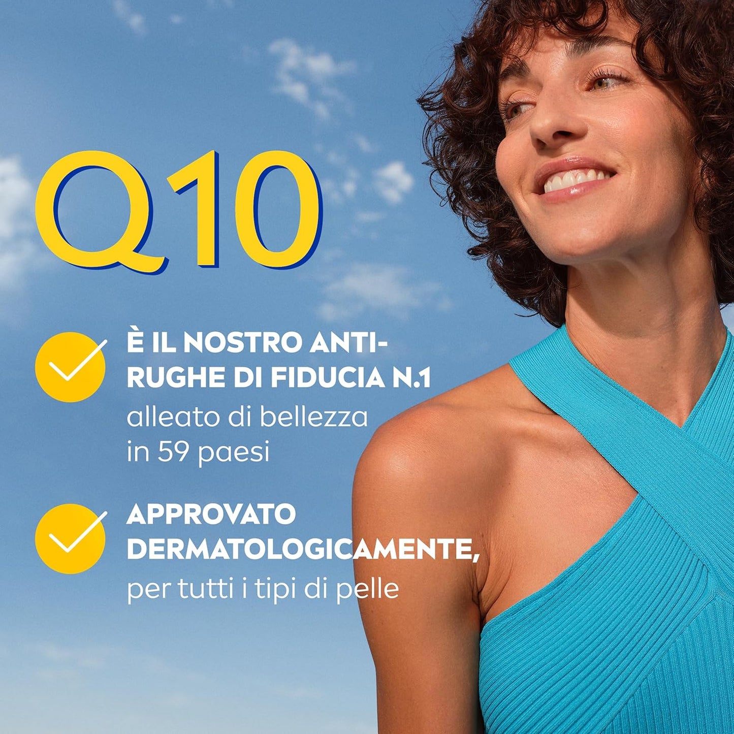 NIVEA Q10 Power Crema Giorno Anti-Rughe Extra Rassodante 50ml – Con Q10 Puro, Creatina e Acido Ialuronico – Protezione SPF 15