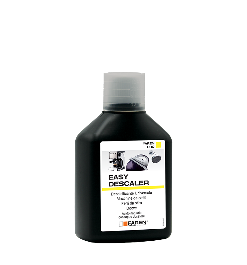 Faren Pro Easy Decalcificante Universale 500ml - Rimuovi Calcare Macchine Caffè, Ferro Stiro, Docce - Prolunga Vita Elettrodomestici