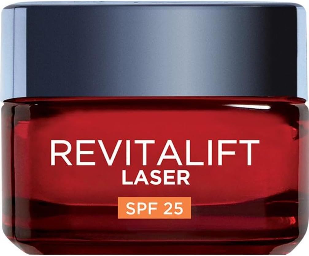 L'Oréal Paris Revitalift Laser Crema Giorno Anti-Età SPF 25 50 ml | Antirughe, Anti-Macchie e Ridensificante – Pro-Retinolo, Acido Ialuronico e Vitamina Cg