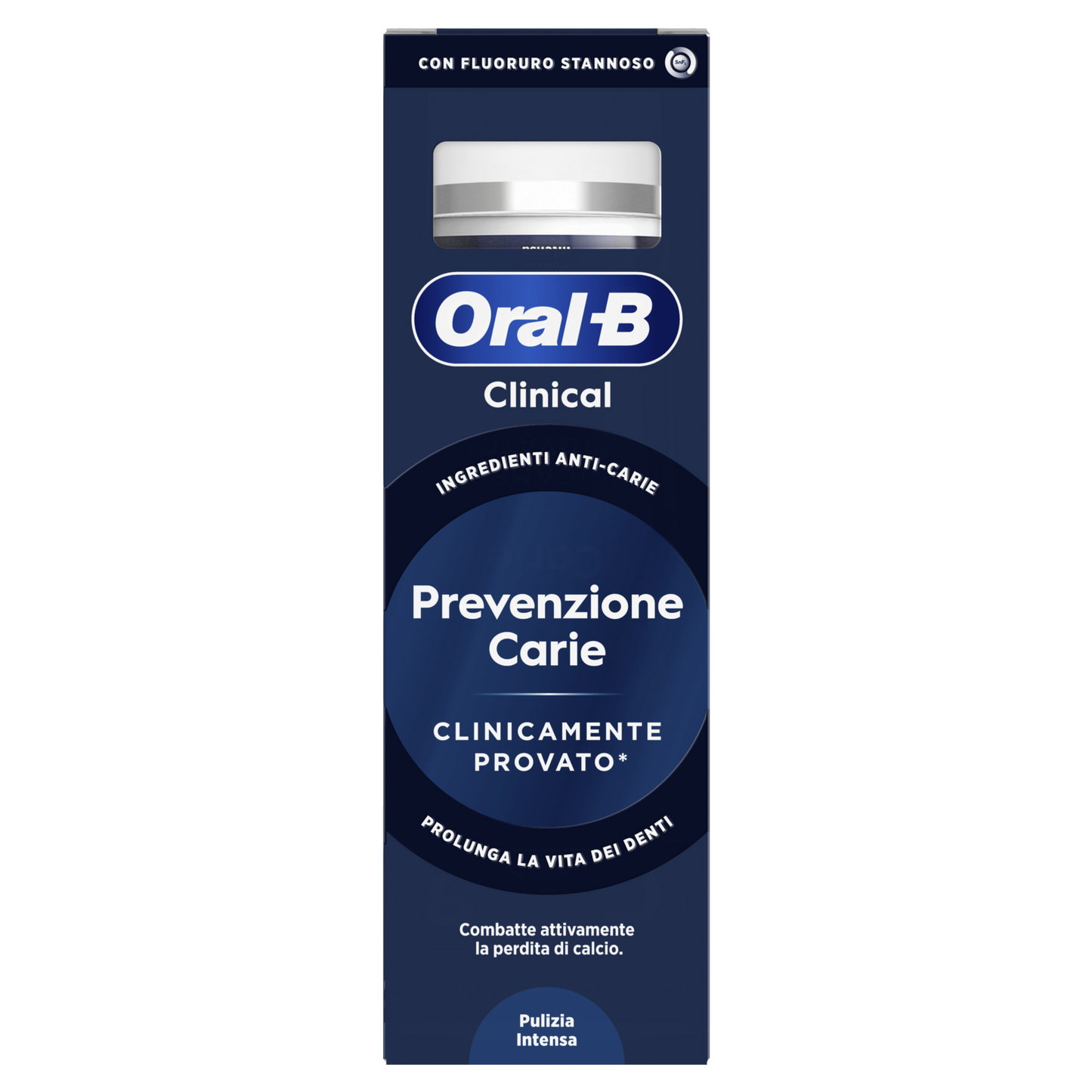 Oral-B Clinical Prevenzione Carie 75ml | Dentifricio Pulizia Intensa con Fluoruro Stannoso | Protezione Smalto e Gengive