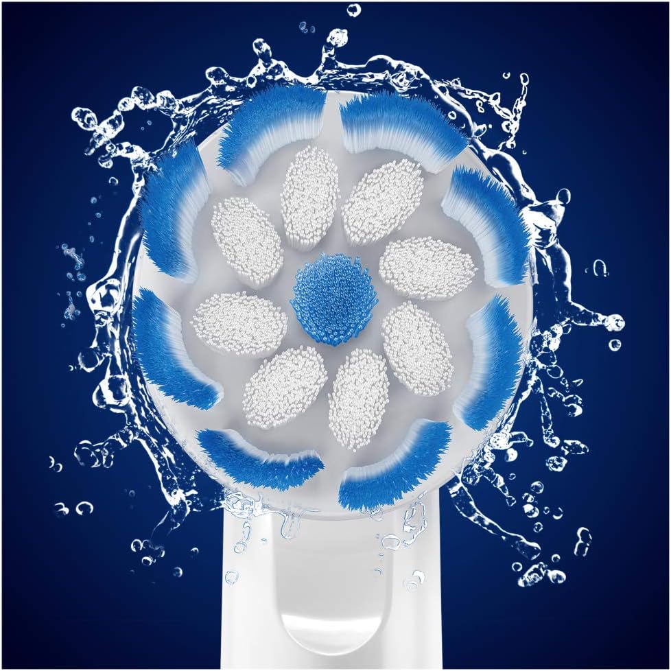 Oral-B Sensitive Clean Testine di Ricambio per Spazzolino Elettrico (Pack x4) – Pulizia Delicata e Protezione Gengive