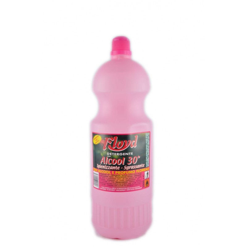 Floyd Detergente con Alcol 30° | 1000 ml | Azione Igienizzante e Sgrassante | Profumo Floreale Delicato | Pulizia Universale Multi-Ambiente