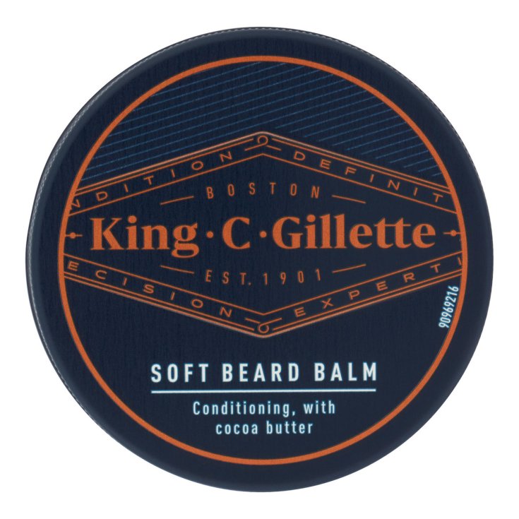 King C. Gillette Soft Beard Balm 100ml – Balsamo Barba 2-in-1 con Burro di Cacao e Argan (Senza Risciacquo o Maschera)