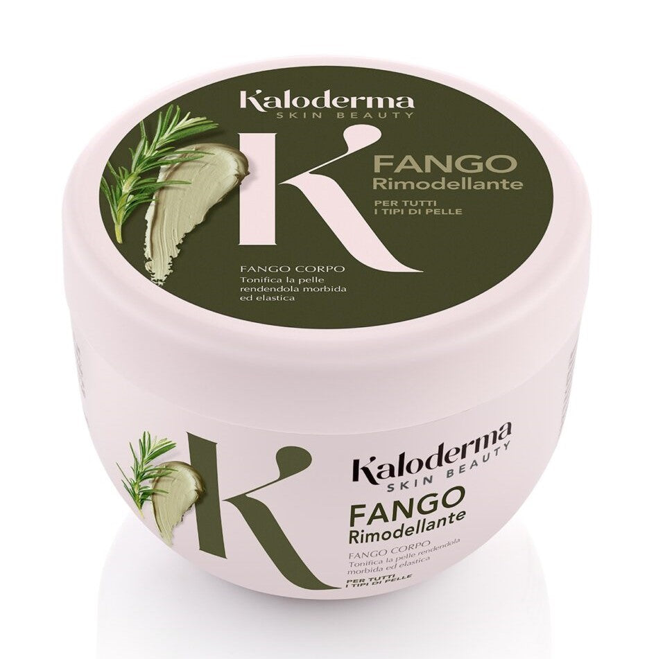 Kaloderma Skin Beauty Fango Corpo Rimodellante 500g | Azione Drenante, Lipolitica e Detossinante | Con Argilla Verde, Alga Wakame e Rosmarino | Pelle Tonica ed Elastica