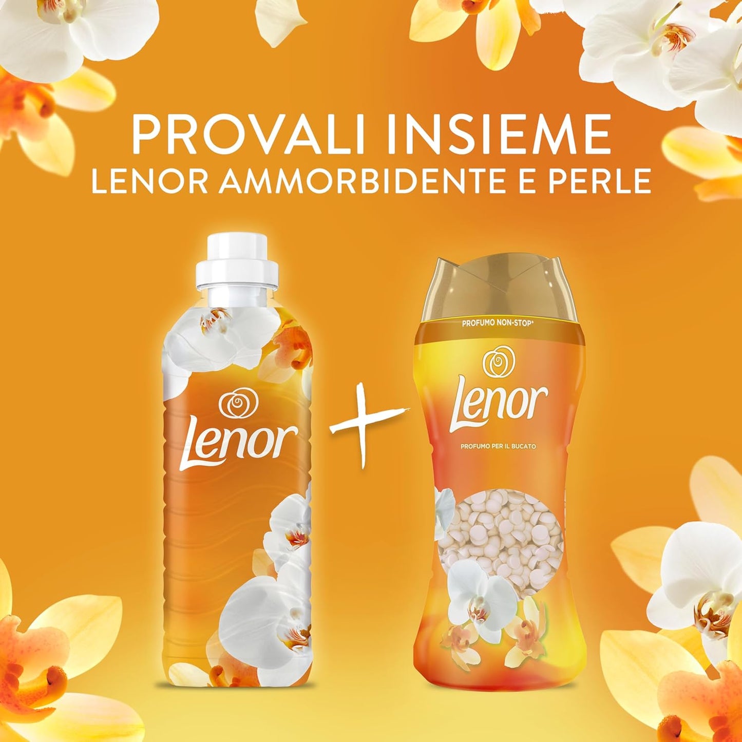 Lenor Ammorbidente Concentrato Oro e Fiori di Vaniglia 1,827 Litri | 87 Lavaggi | Protezione Anti-Age 3 per Tessuti | Morbidezza 85% Base Vegetale | Maxi Formato