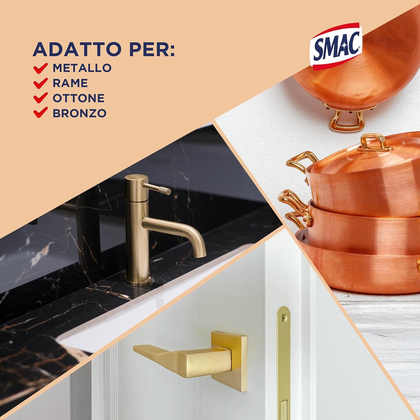 Smac Brilla Rame Lucidante Professionale Protezione Attiva – Soluzione Anti-Ossido Lunga Durata