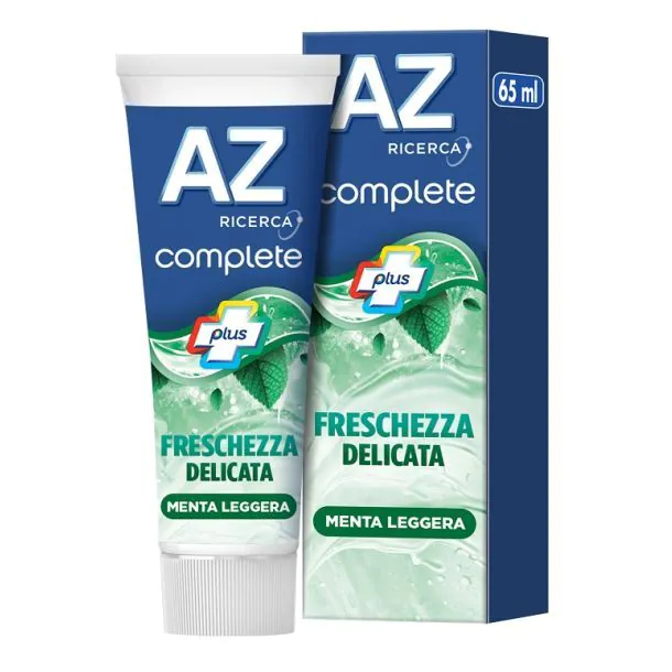 AZ Complete Freschezza Delicata Dentifricio Menta Leggera 65ml – Protezione Carie Integrata e Azione Lucidante Smalto
