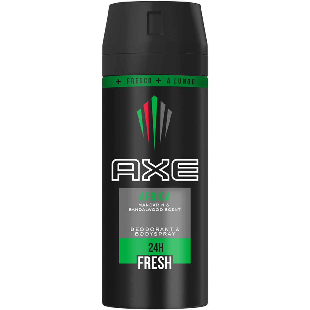 Axe Deodorante Spray Africa 150ml – Fragranza Mandarino & Legno di Sandalo – Doppia Azione Deodorante & Bodyspray – Protezione 24 Ore