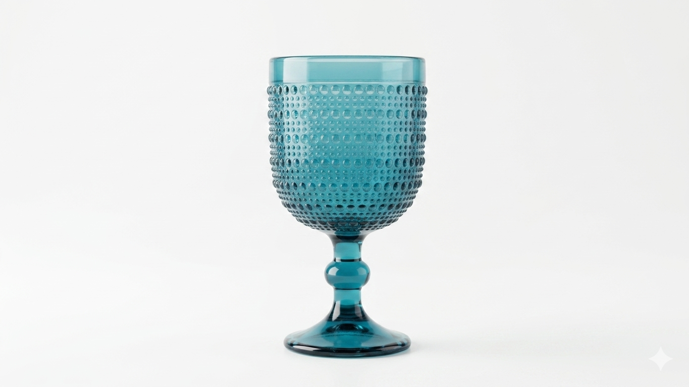 Casa Milano Set 6 Calici Gioia 350ml – Vetro in Pasta Colorata ad Alta Resistenza – Design Elegante per Vino e Acqua – Lavabili in Lavastoviglie