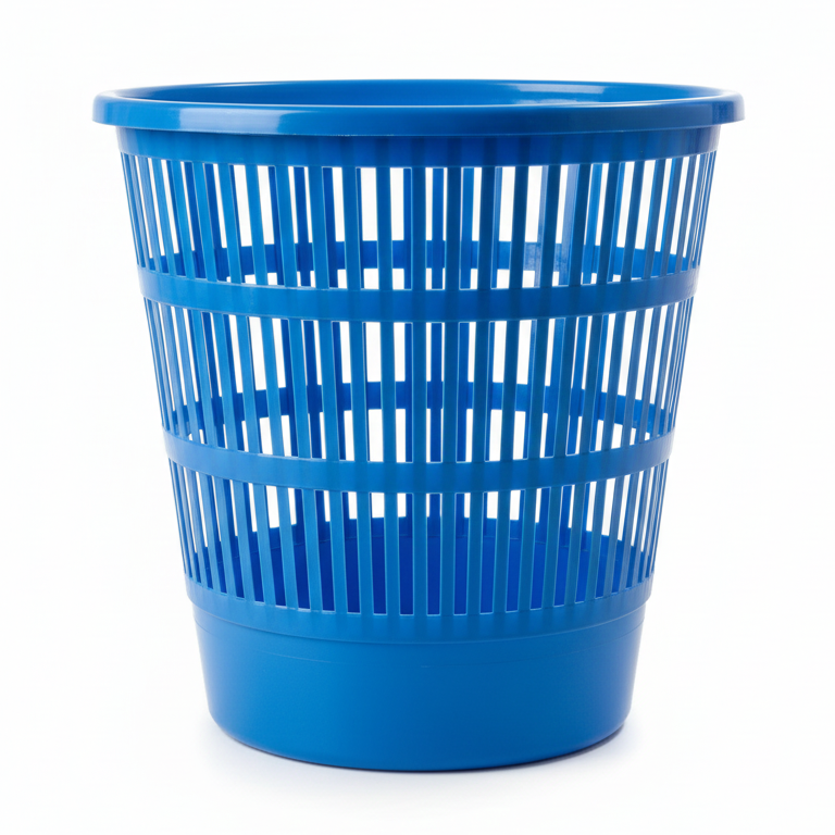 Cestino Gettacarte in Plastica a Rete – Diametro 32 cm – Design Robusto – Ideale per Ufficio e Casa