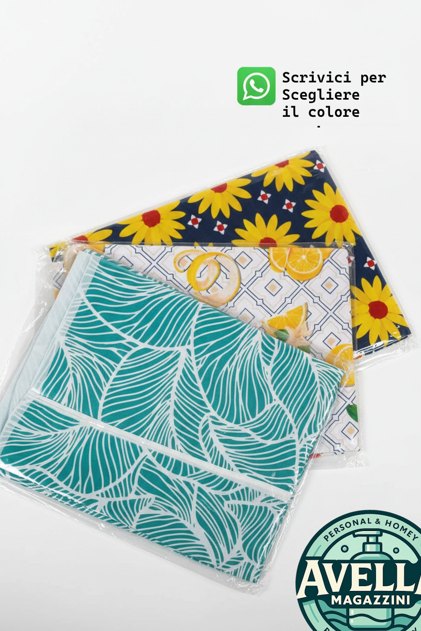 Coprilavatrice Maxi GEMITEX per Lavatrici e Asciugatrici fino a 12 kg | Dimensioni 80x60x77 cm | Protezione in PVC con Apertura a Cerniera | Fantasie Assortite Made in Italy
