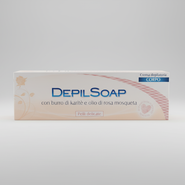 DepilSoap Crema Depilatoria Corpo 150ml – Pelli Normali – Con Acido Ialuronico e Avocado – Senza Ammoniaca – Rapida ed Efficace