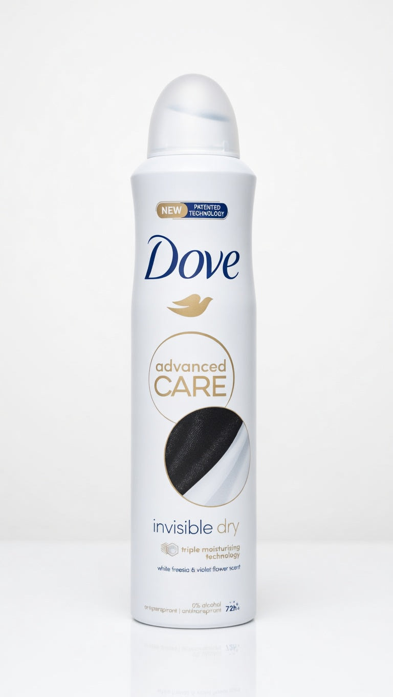 Dove Deodorante Spray Invisible Dry Bundle 12 Maxi Flaconi da 250ml – Anti-Macchie su 100 Colori e Protezione 48H