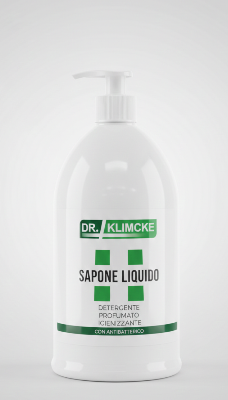 Dr. Klimcke Sapone Liquido Igienizzante 1L | Protezione Quotidiana Mani e Corpo | Formula Delicata Idratante | Formato Risparmio