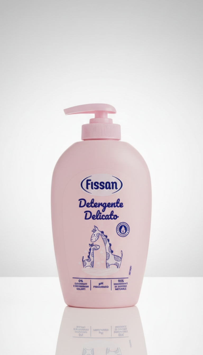 Fissan Detergente Delicato Sapone Liquido 250ml – Igiene Quotidiana Neonati e Bambini per Corpo e Parti Intime a pH Fisiologico
