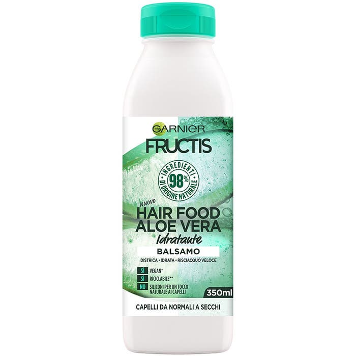 Garnier Fructis Hair Food Balsamo Aloe Idratante 350ml – Per Capelli da Normali a Secchi – 98% Origine Naturale