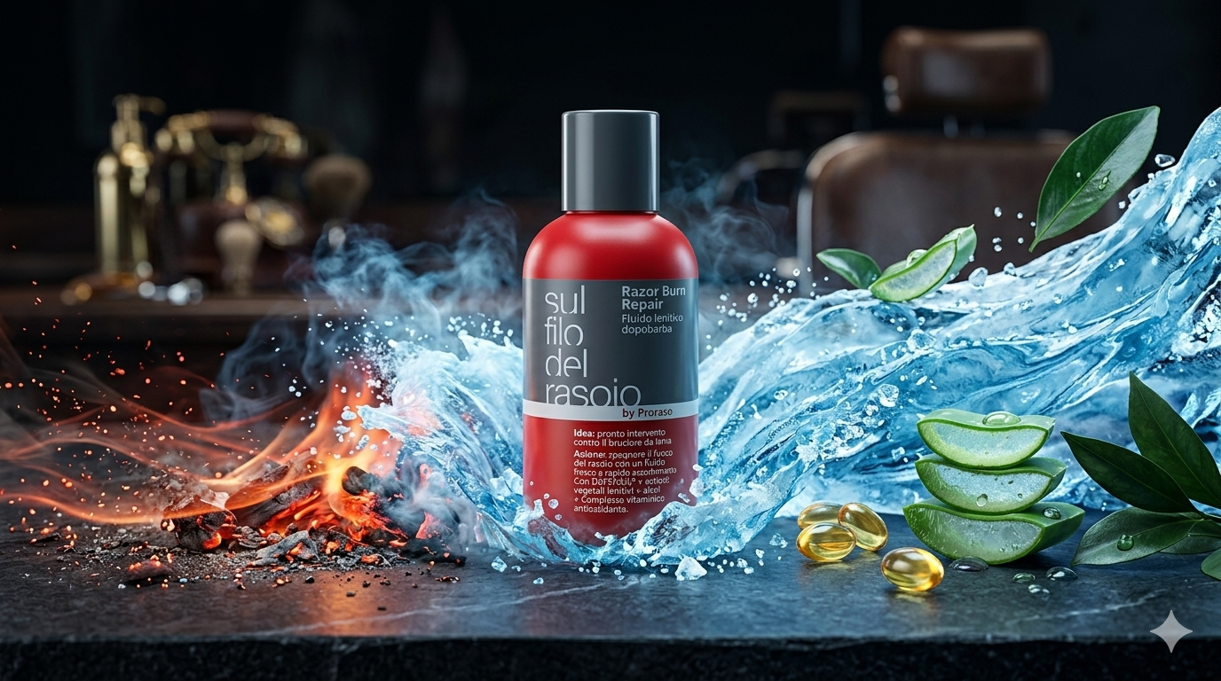 Proraso Razor Burn Repair 100ml – Fluido Dopobarba Lenitivo "Sul Filo del Rasoio" – SOS Anti-Bruciore con Defensil®