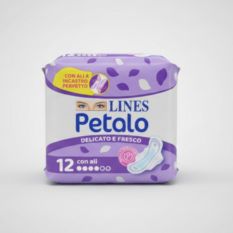 LINES Petalo con Ali 12 Pezzi in Plastica 50% Riciclata Ipoallergenico