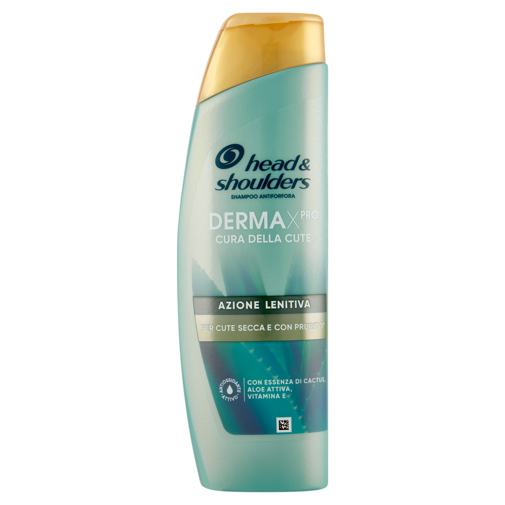 Head & Shoulders Derma X Pro Shampoo Lenitivo 250ml | Per Cute Secca e Pruriginosa | Con Aloe Vera, Vitamina E e Complesso di Ceramidi