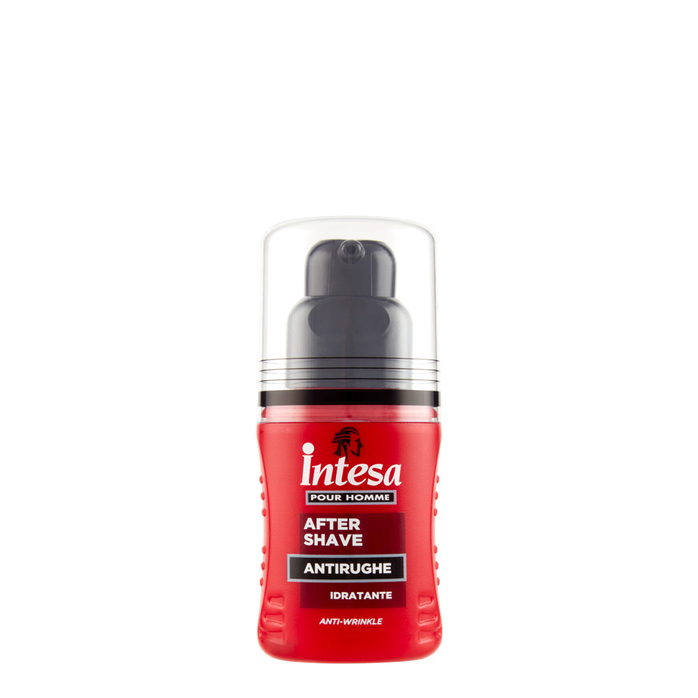 Intesa Pour Homme After Shave Antirughe Idratante 100ml – Crema Dopobarba Anti-Età – Effetto Elasticizzante e Mentolato