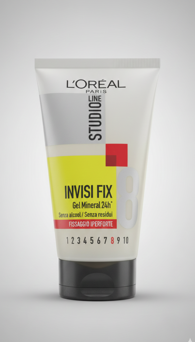 L'Oréal Paris Studio Line Invisi Fix 8 Gel Mineral 150ml | Fissaggio Iperforte Livello 8 | Senza Alcool & Zero Residui
