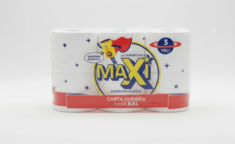 12 ROTOLI CARTA IGIENICA JUMBO MINI SAVE ROTOLO X DISPENSER OVATTA DI CELLULOSA
