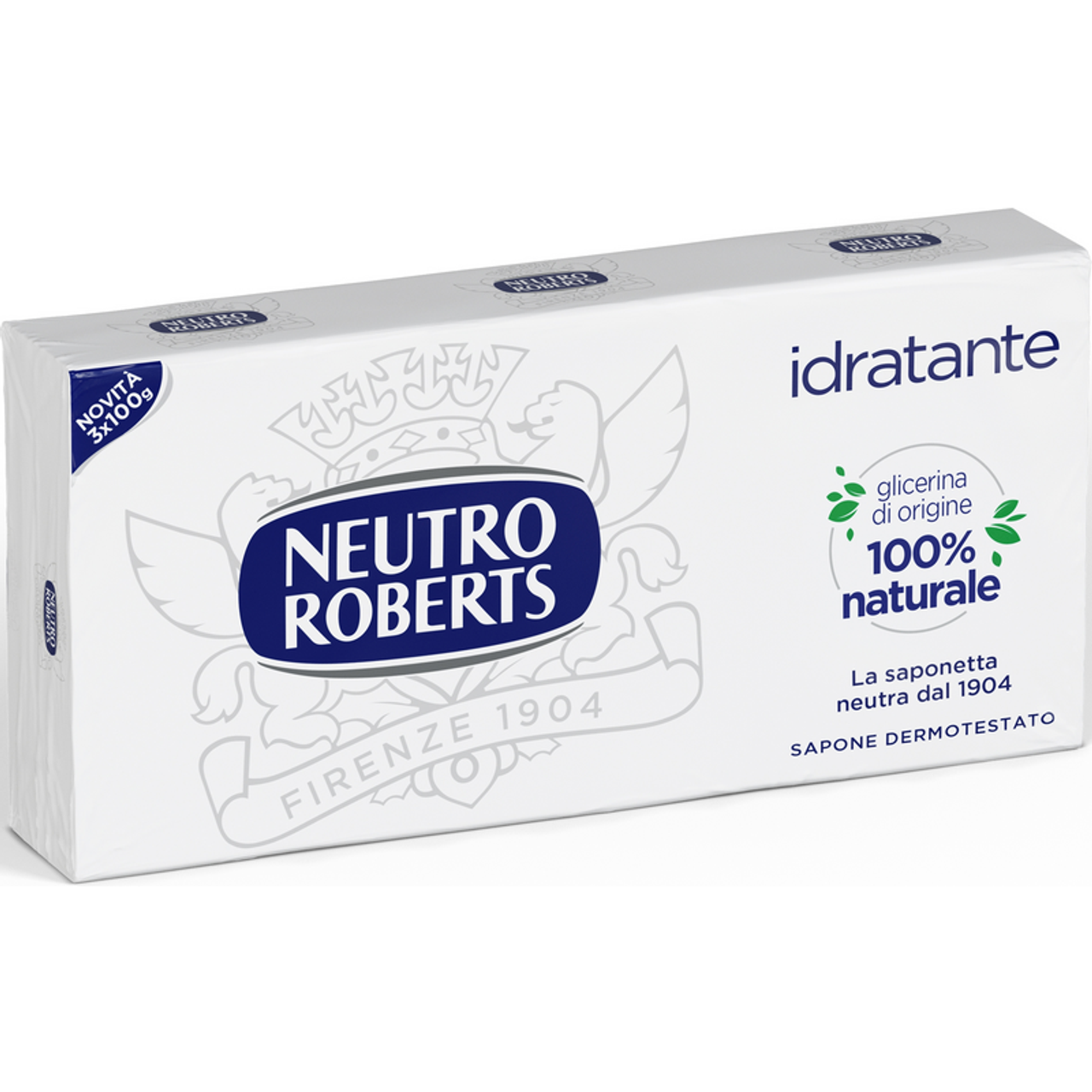 Neutro Roberts Saponette Idratanti 3x100g con Glicerina 100% Naturale