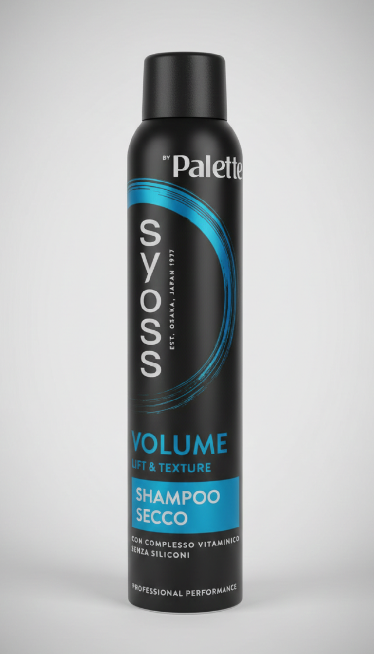 Syoss by Palette Shampoo Secco Volume – 200ml – Formula Lift & Texture con Complesso Vitaminico – Senza Siliconi