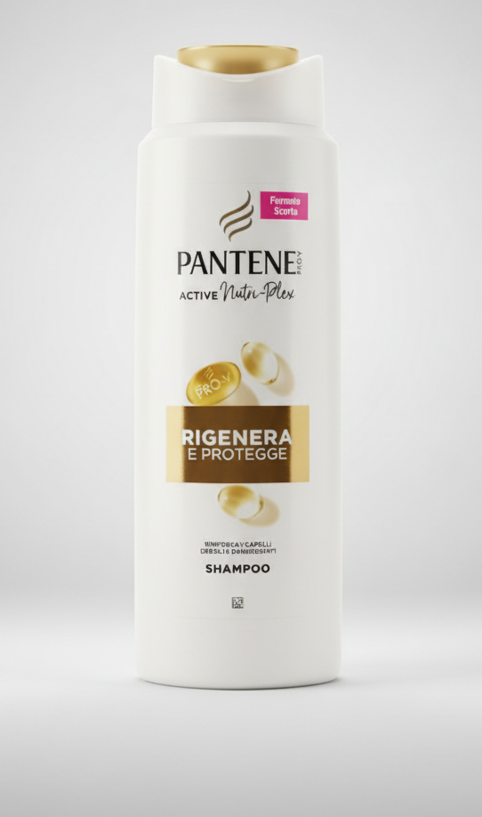 Pantene Pro-V Shampoo Rigenera e Protegge 625ml – Active Nutri-Plex per Capelli Danneggiati
