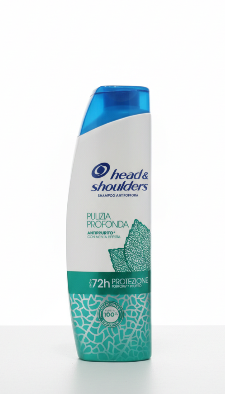 Head & Shoulders Shampoo Antiforfora Antiprurito Pulizia Profonda 250ml | Con Menta Piperita | Formula Senza Siliconi | Azione Purificante Pori | 100% Protezione Forfora