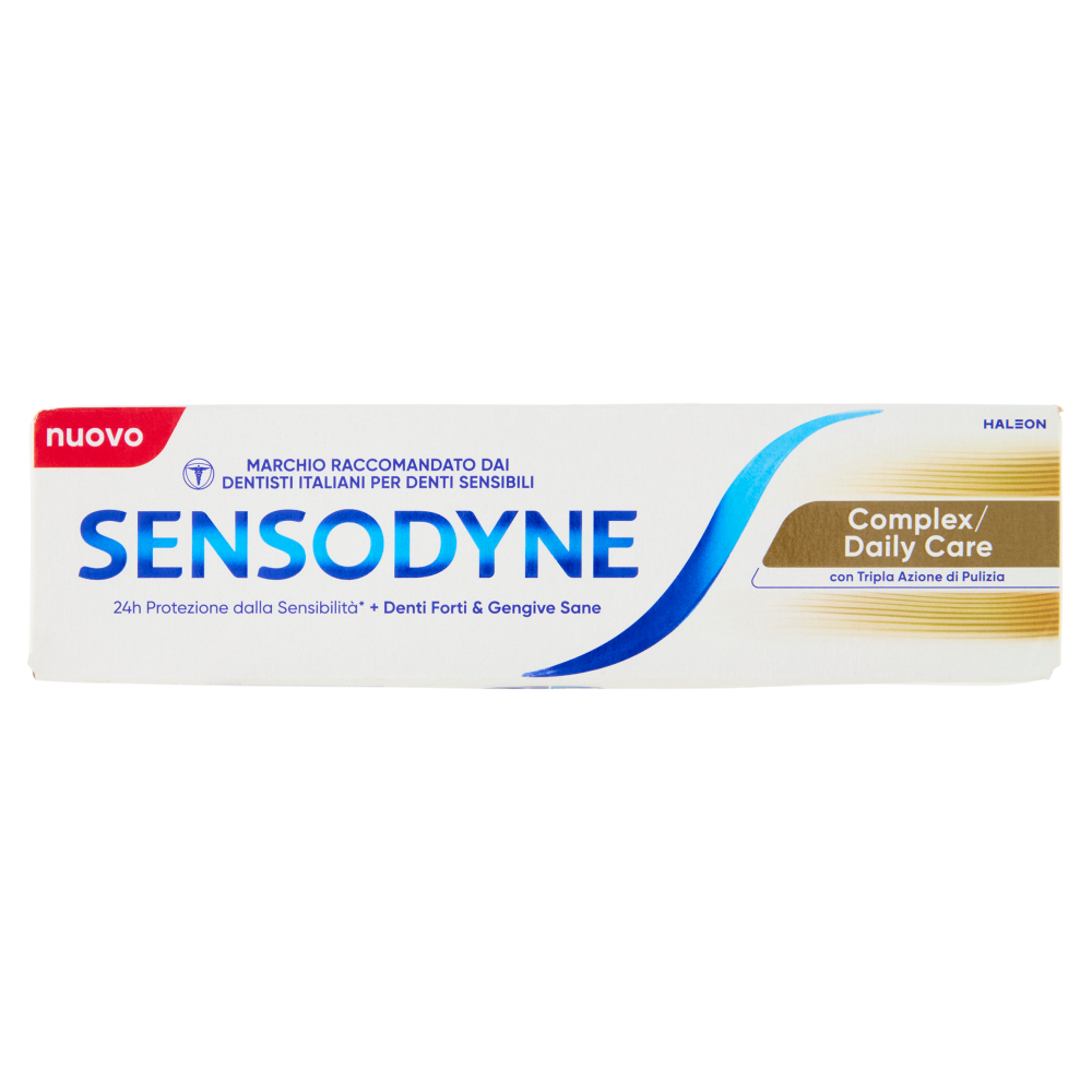 Sensodyne Complex/Daily Care Tripla Azione 75 ml – Dentifricio per Denti Sensibili, Protezione 24H Carie e Gengive
