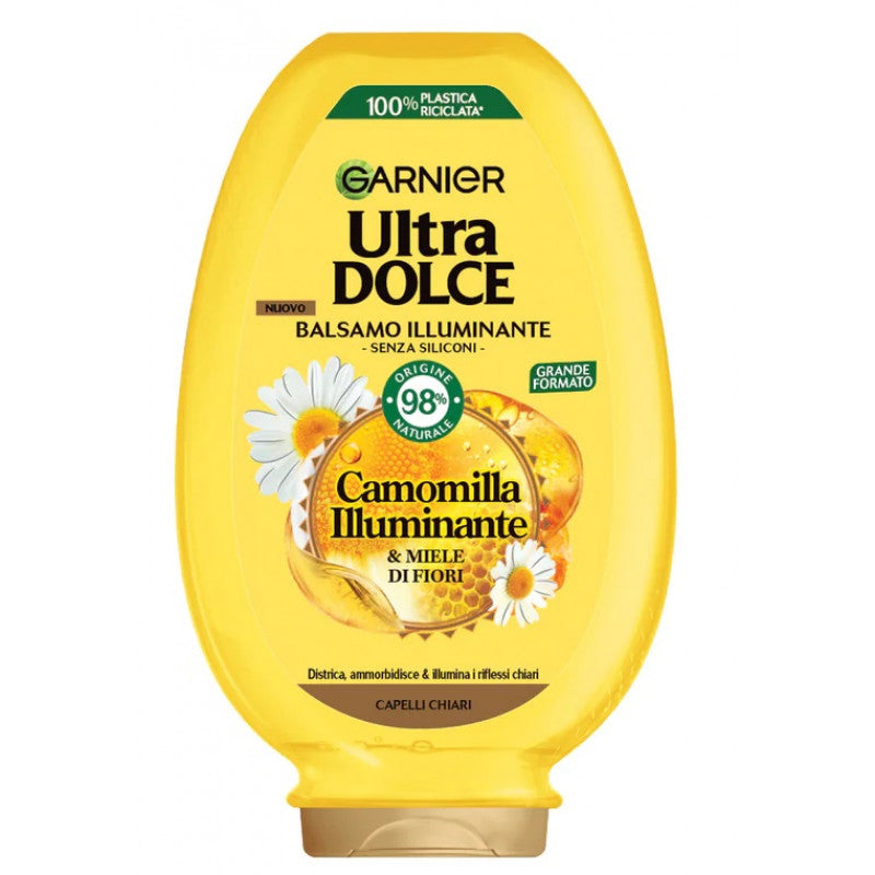 Garnier Ultra Dolce Balsamo Crema Camomilla e Miele 360ml – Districante Illuminante – Per Capelli Biondi e Chiari
