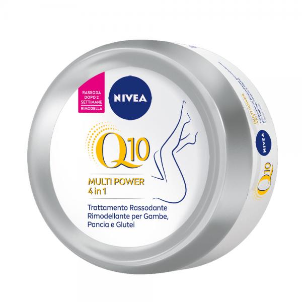 NIVEA Q10 Multi Power 4in1 Trattamento Corpo Modellante Rassodante 300 ml | Rimodella in 2 Settimane | Con Q10 & L-Carnitina – Formula Elasticizzante