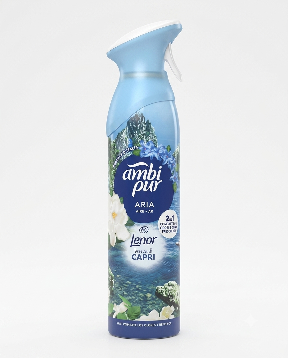 Ambi Pur Spray Profumatore per Ambienti 185ml – Tecnologia OdourClear™ Elimina Odori – Propellente Naturale 100% – Varie Fragranze Alta Qualità