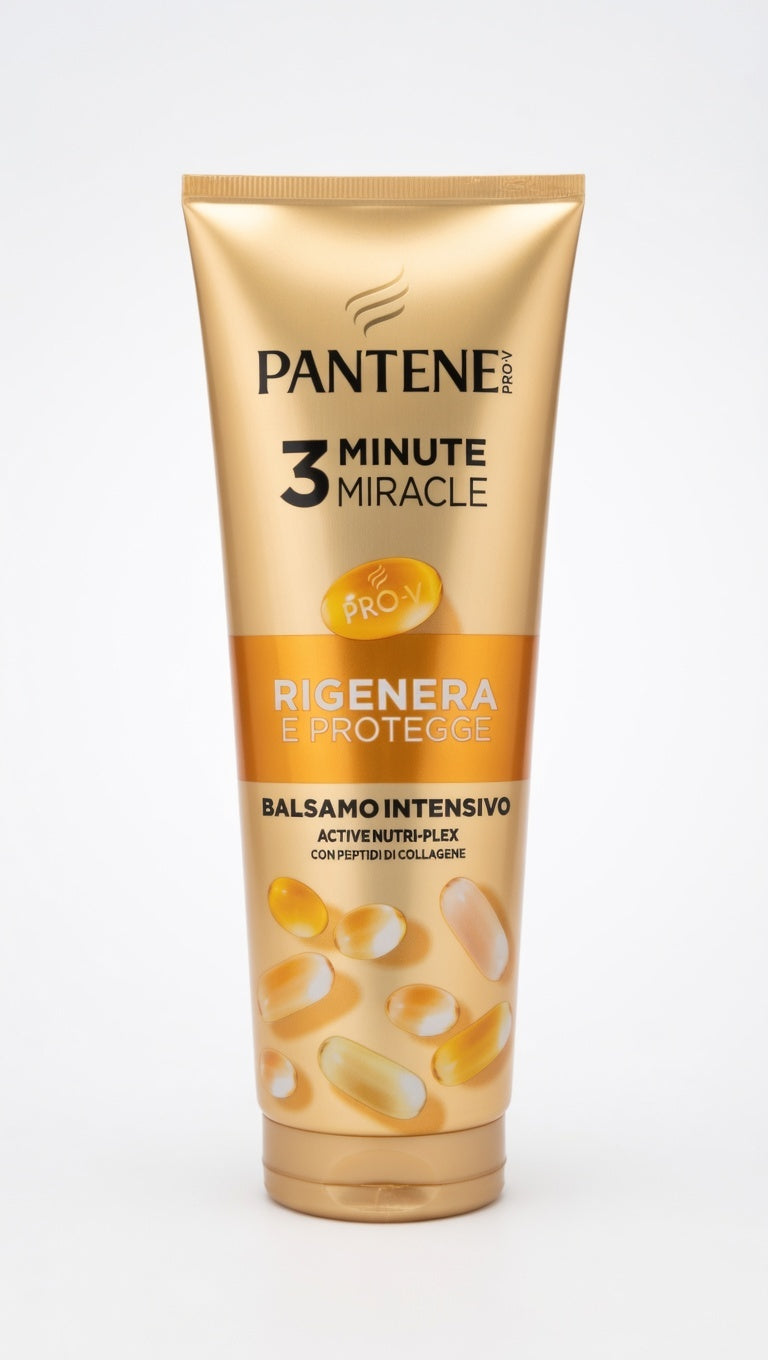Pantene Pro-V 3 Minute Miracle Rigenera & Protegge Balsamo Intensivo Collagene – Riparazione Profonda Istantanea