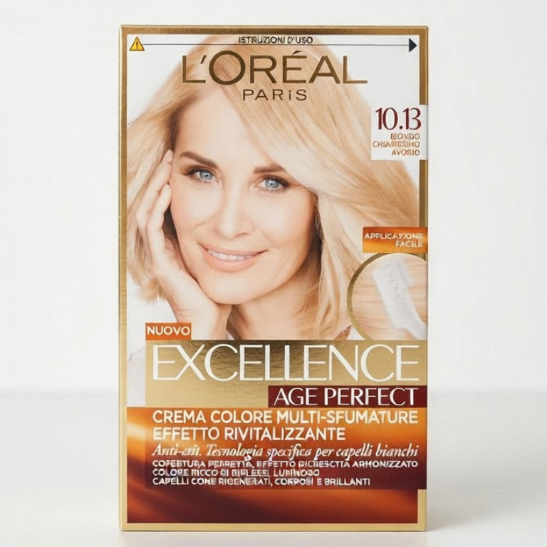 L'Oréal Paris Excellence Age Perfect Nude – Colorazione Anti-Età Senza Ammoniaca – 100% Copertura Capelli Bianchi – Con Micro-Cheratina e Pro-Collagene