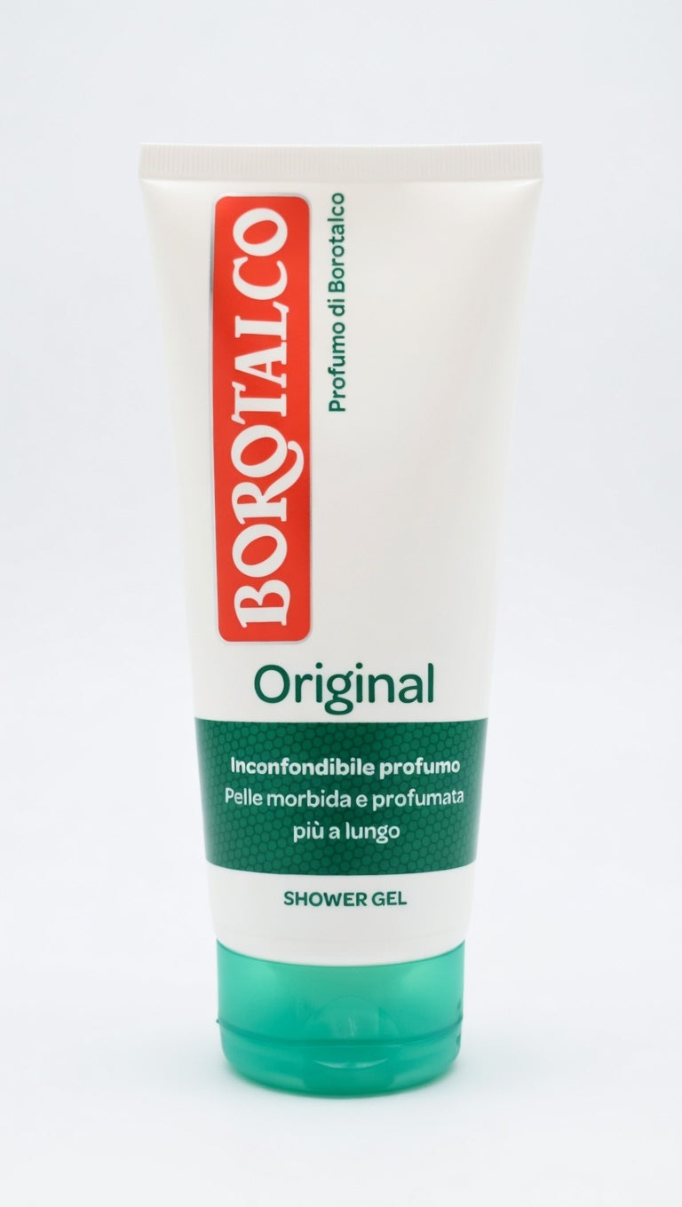 Borotalco Shower Gel Original 200 ml | Doccia Profumo con Essenza di Borotalco | +50% Profumo Potenziato | pH Neutro e Dermatologicamente Testato