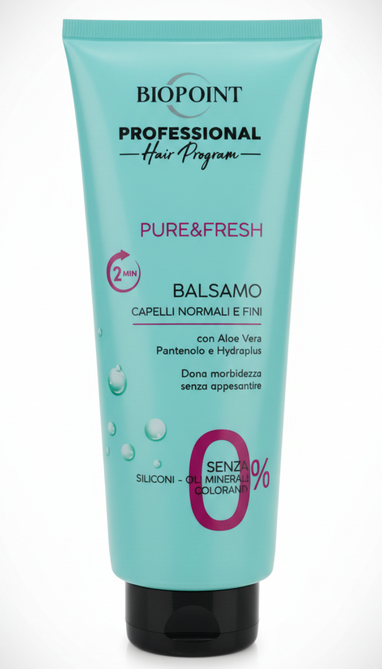 Biopoint Professional Balsamo Pure&Fresh 350ml – Leggerezza e Idratazione Senza Siliconi
