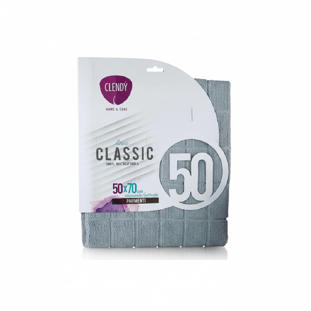 Clendy Panno Pavimenti Classic in Microfibra XL 50x70 cm – 100% Microfibra Premium Anti-Aloni – Per Marmo, Parquet e Gres