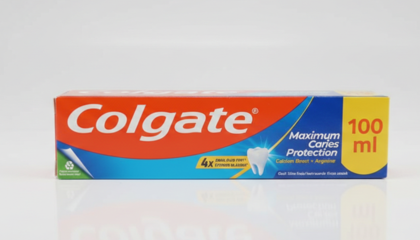 Colgate Maximum Caries Protection Dentifricio 100ml – Protezione Carie Avanzata con Calcium Boost + Arginina – Rinforzo Smalto 4X Superiore – Gusto Ultra Fresh