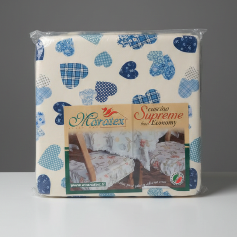Maratex Supreme, Set 2 Cuscini Sedie, Cuscini Cotone 38x40, Cuscini Fascia Arricciata, Arredo Casa Economico, Maratex Avella Magazzini, Cuscini Soft-Touch, Color Coding Arredo