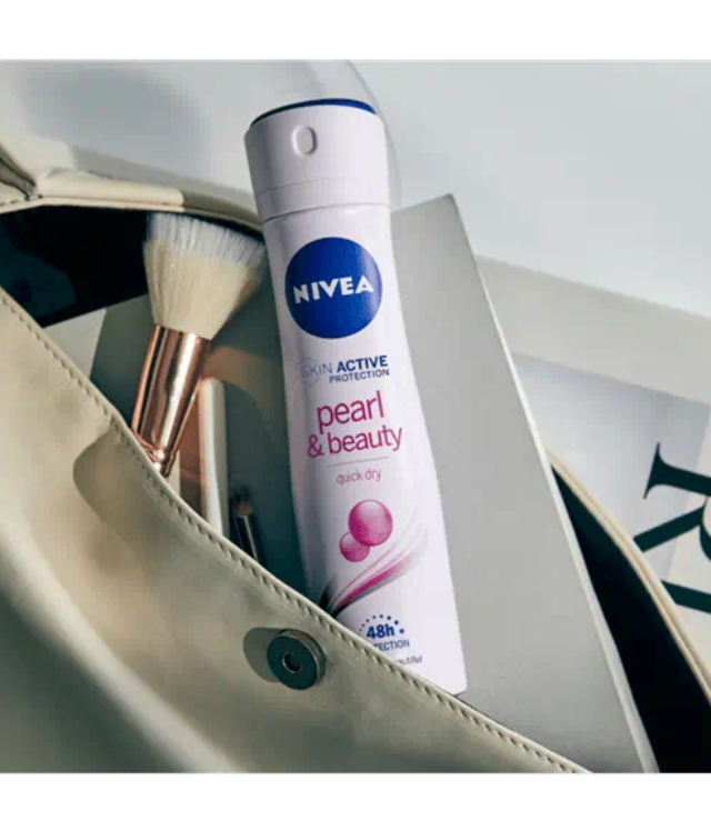 NIVEA Pearl & Beauty Spray 150ml | Deodorante Donna Anti-Traspirante 48h | Con Estratti di Perla per Ascelle Lisce & Morbide