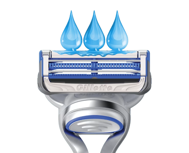Gillette SkinGuard Sensitive Rasoio Uomo | Tecnologia Anti-Irritazione Clinicamente Testata | Manico Flessibile + 2 Lamette di Ricambio | Ideale per Pelli Sensibili