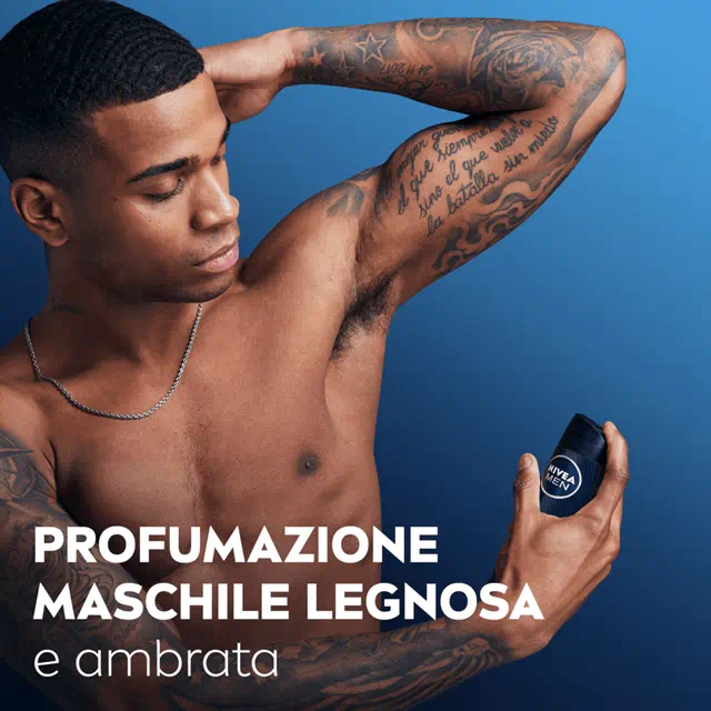 Nivea Men Deep Darkwood Deodorante Spray 150ml – Antitraspirante 72h con Carbone Attivo – Tecnologia MAXXTECH