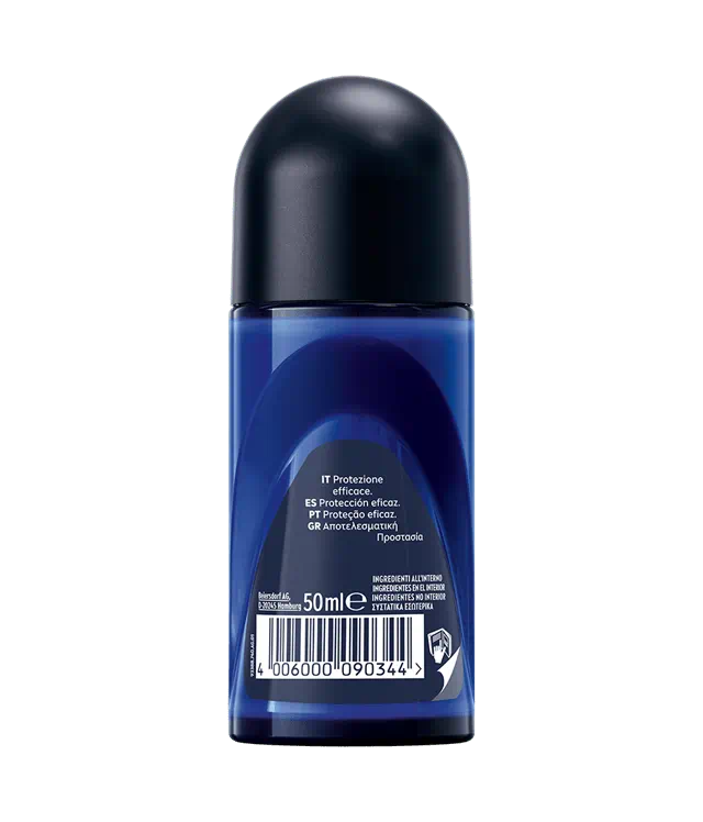 NIVEA Men Deep Sport Roll-On 50ml – Deodorante Antitraspirante 72h con Carbone Attivo e Tecnologia MAXXTECH