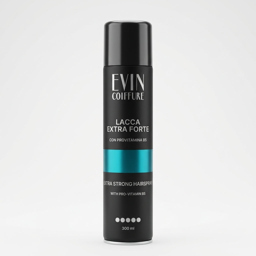 EVIN COIFFURE Lacca Extra Forte Provitamina B5 300 ml Bombola – Spray Fissativo Struttura e Luminosità Made in Italy
