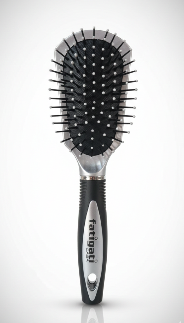 Fatigati Spazzola per Capelli FTG | Azione Districante e Massaggiante | Design Ergonomico con Impugnatura Soft-Touch | Per Tutti i Tipi di Capelli